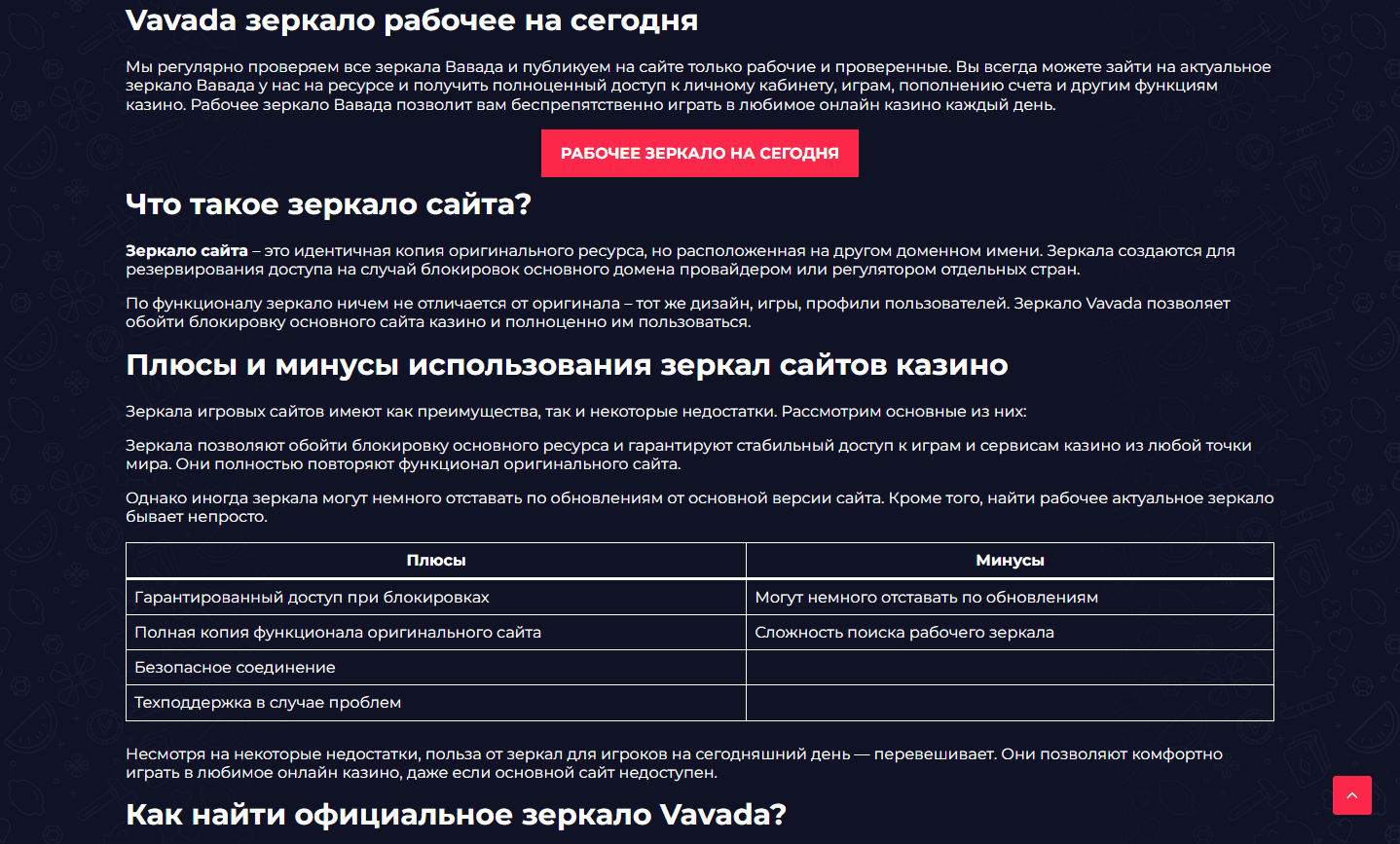 Если ни одно из зеркал не работает, обновите страницу через некоторое время